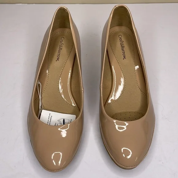 CROFT & BARROW Nude Kitten Heel Pumps Comfort Versatile Corporate Career NWT 6 M - Picture 3 of 16